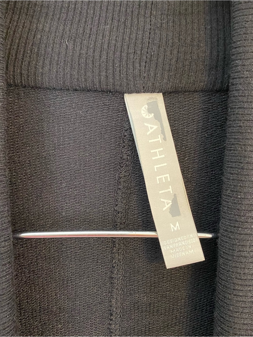Athleta Pranayama Restore Wrap Black Cardigan Womens Medium Activewear - Picture 4 of 8